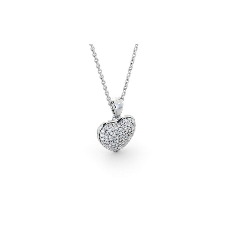 Bubble Heart Pendant Necklace