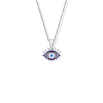 Multi coloured all seeing eye pendant necklace