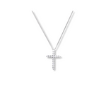 Mini Sienna Silver Cross Necklace