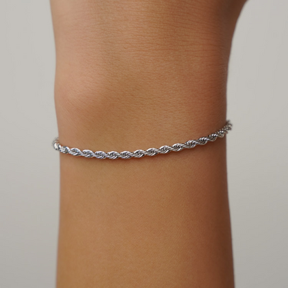 Bracelet Corde Argent