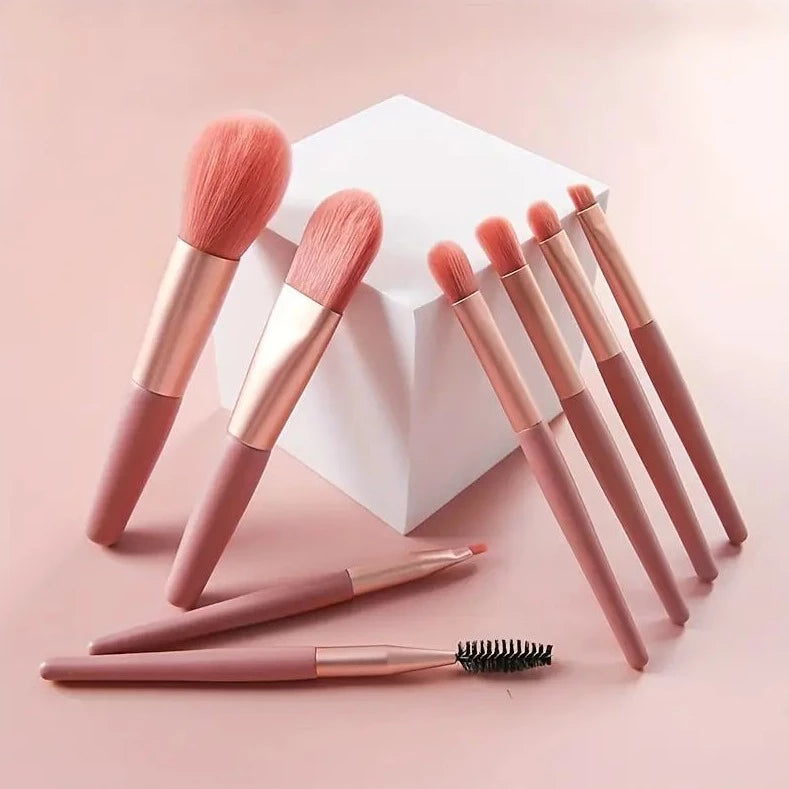 Miss Drip 8pc Mini Travel Size Makeup Brush Set