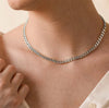 Cuban 8mm Chain Silver Necklace