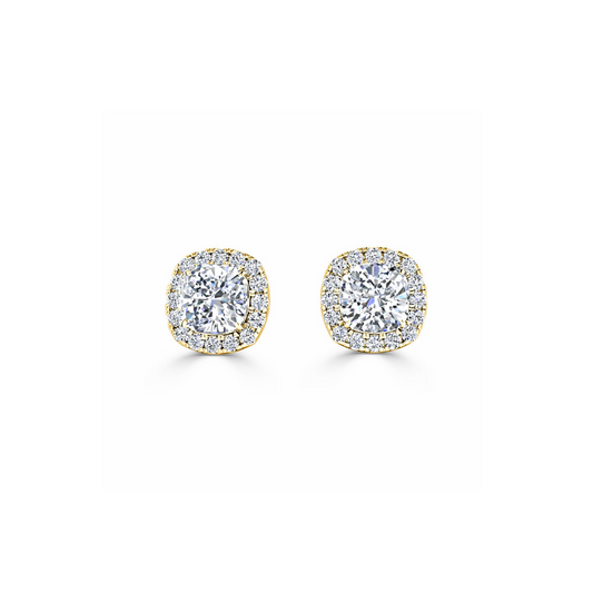 Boucles d'oreilles Chloe Square Stud Zirconia Blanc