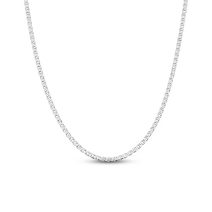 Silver Cuban Necklace Silver Chain 4mm