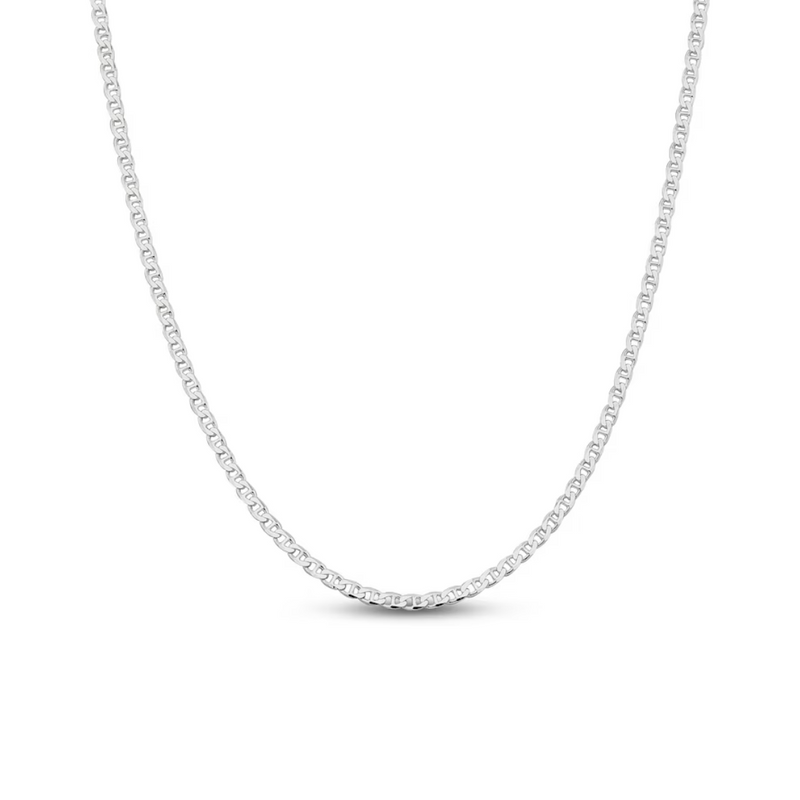 Sterling Silver Cuban Necklace Silver Chain 4mm