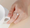 Zierlicher Herzschliff-Zirkonia-Ring aus Sterlingsilber in Weiß