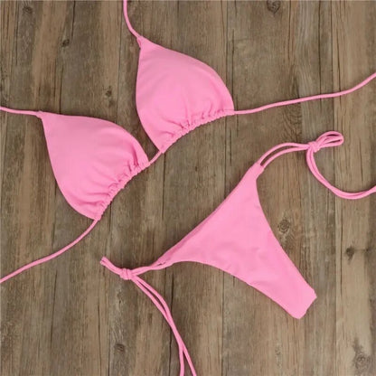 Miss Drip Bikini 2 Piece G string Thong Set