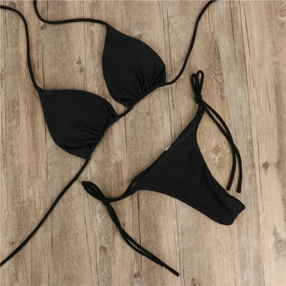 Miss Drip Bikini 2 Piece G string Thong Set