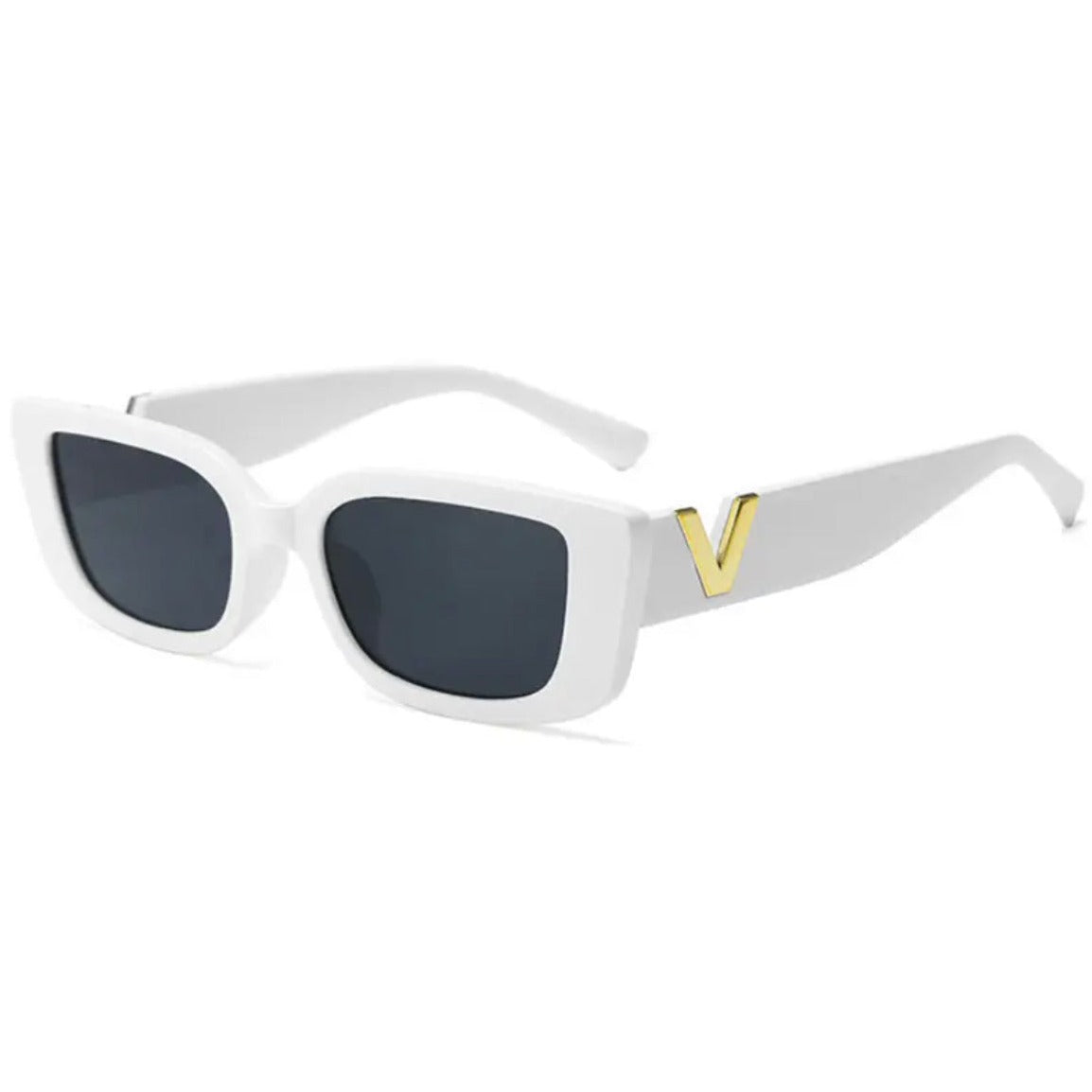 Venus V Designer Dupe Sunglasses White