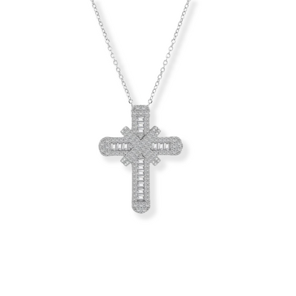 Silver Skyla Cross Necklace