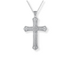 Gotische Kreuz-Halskette aus Sterlingsilber