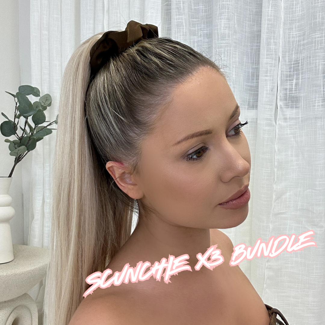 Sasha Large x3 Pack Scrunchie Bobbles