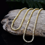 Angel Gold Zirconia Tennis Chain Necklace