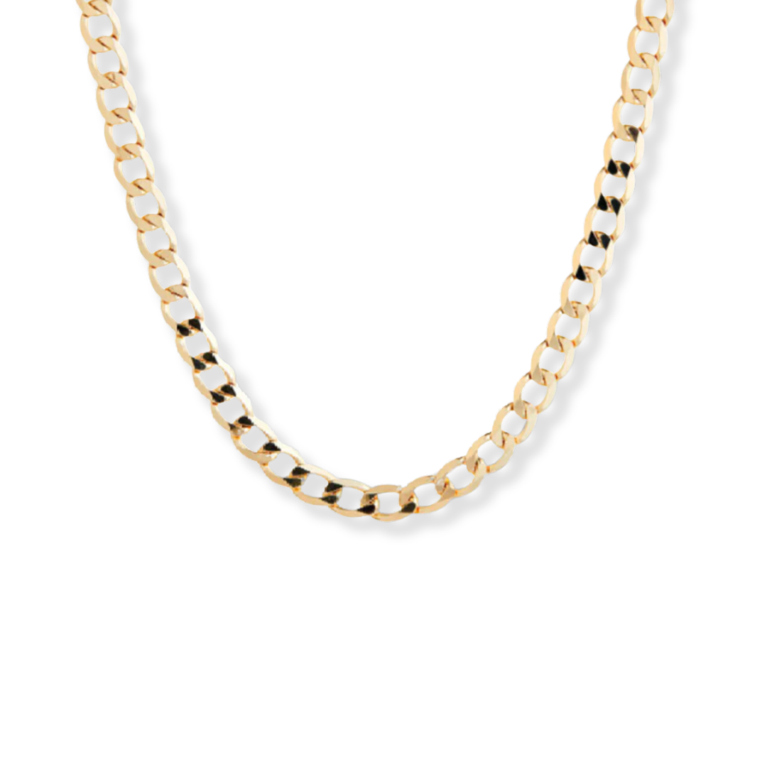 Cuban 8mm Chain Gold Necklace