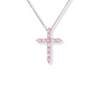Talia Pink Cross Necklace