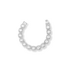 Ariel Zirconia Square Rhinestone Bracelet 12MM Silver