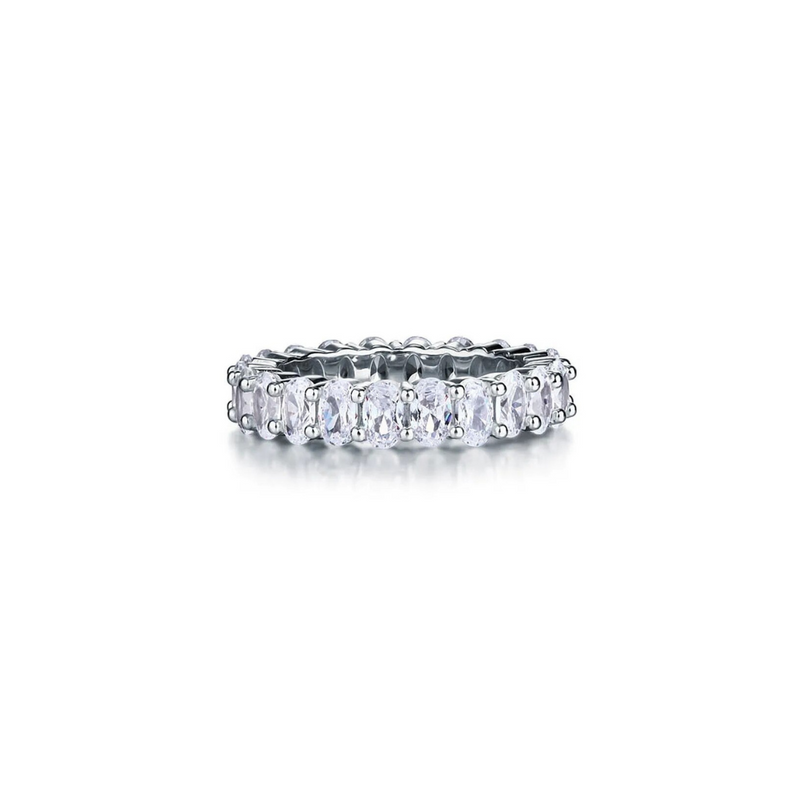 Coco Band-Ring aus Sterlingsilber mit Zirkonia