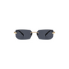Candice Rimless Dupe Designer BLACK Sunglasses