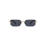 Candice Rimless Dupe Designer BLACK Sunglasses