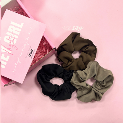 Sasha Large x3 Pack Scrunchie Bobbles