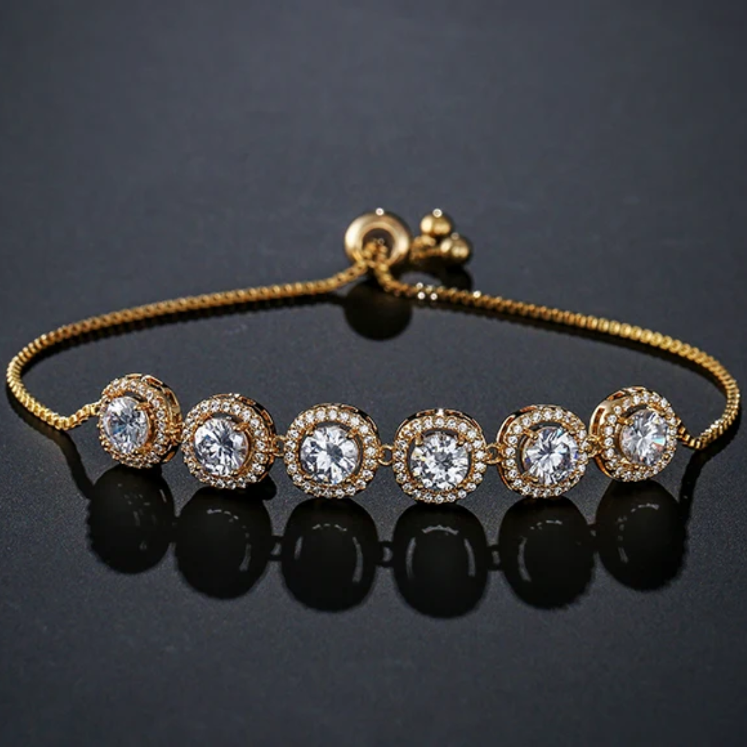 Juliet Solitaire Round Adjustable Bracelet