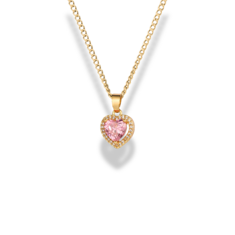 Larna Gold Heart Pendant Necklace