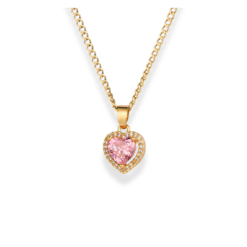 Larna Gold Heart Pendant Necklace