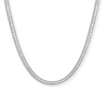 Baguette Rectangle Cut Zirconia CZ Tennis Chain Necklace