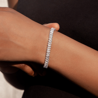 Baguette Zirconia Tennis Bracelet 4MM