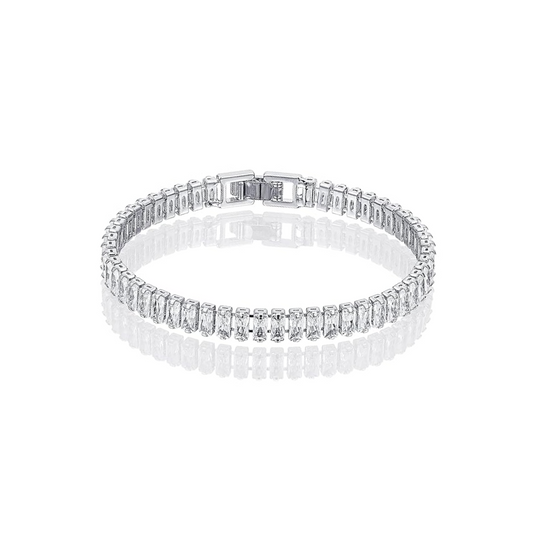 Baguette Zirconia Tennis Bracelet 4MM