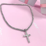 Khloe Tennis Cross Necklace