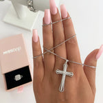 Gothic Sterling Silver Cross Necklace