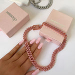 Isla Prong Cuban Chain Pink