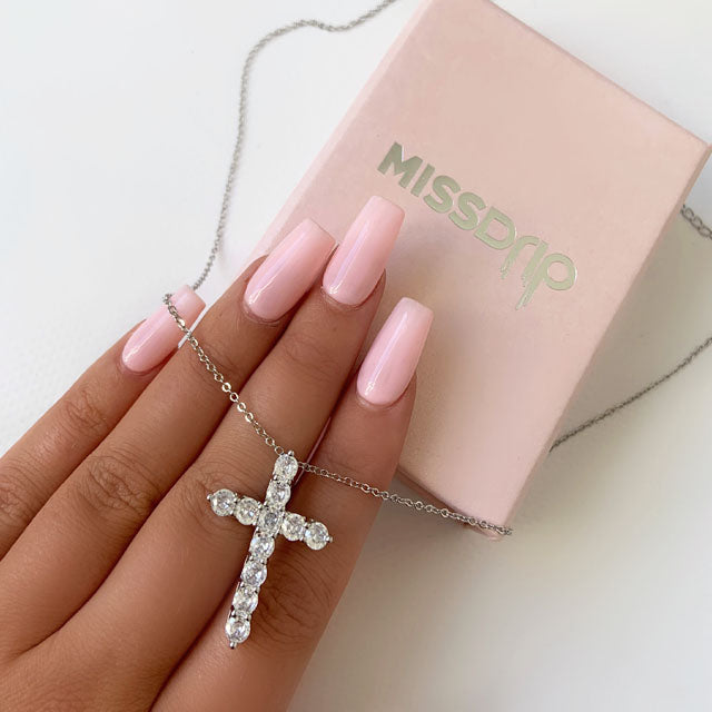 Sienna Sterling Silver Cross Necklace