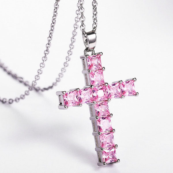 Esme Zircone Sterling Croix Rose