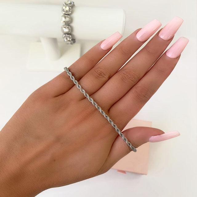 Bracelet Corde Argent